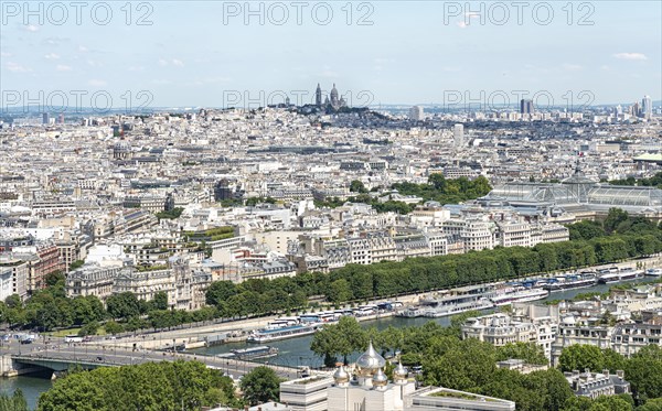 City view with Seine