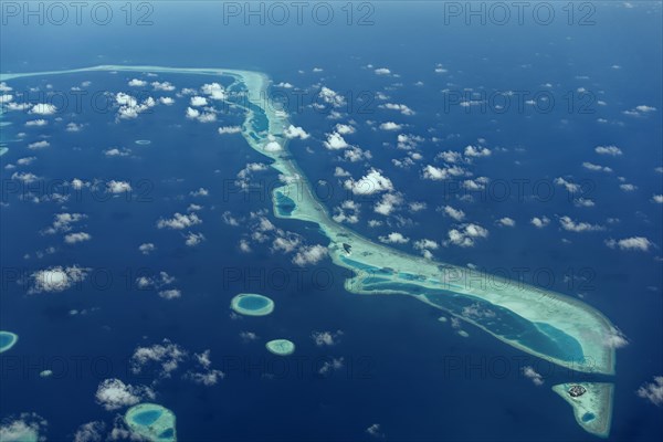 Outer reef with large dredged sand areas
