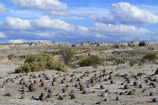 Round rocks on the Cancha de Bochas