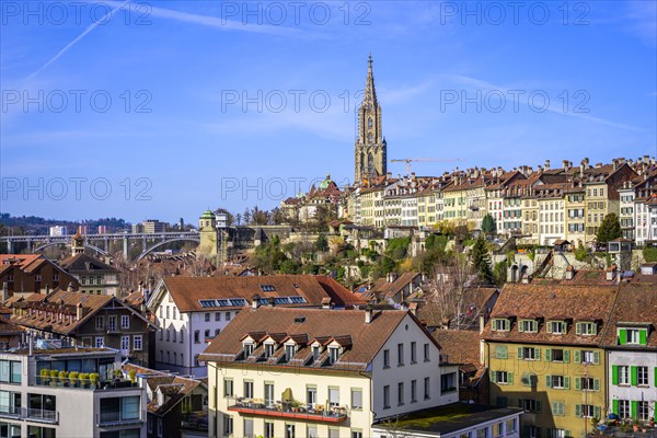 View of the old town and Bern Minster