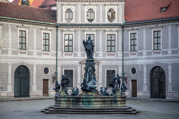 Wittelsbacherbrunnen in the courtyard of the fountain