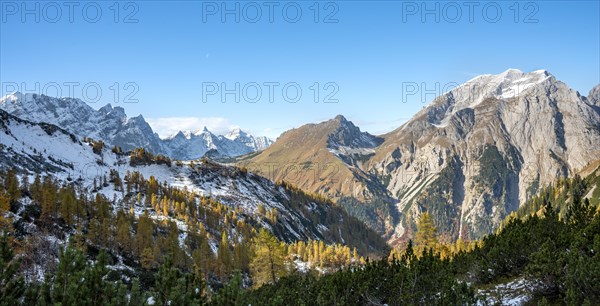 Snow-covered mountain peaks