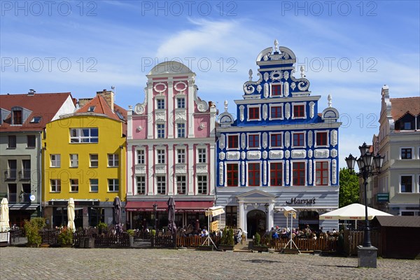 Historic gabled houses on the Heumarkt