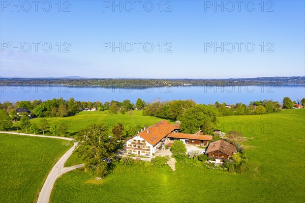 Luigenkam hamlet on Lake Starnberg, near Muensing