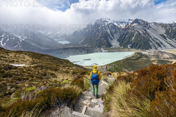 Hiker on trail