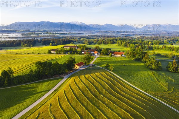 Mowed meadow and hamlet Hofstaett