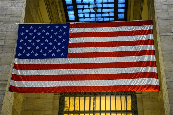 United States of America flag at Grand Central Station
