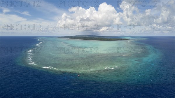 Yap Island with outer reef