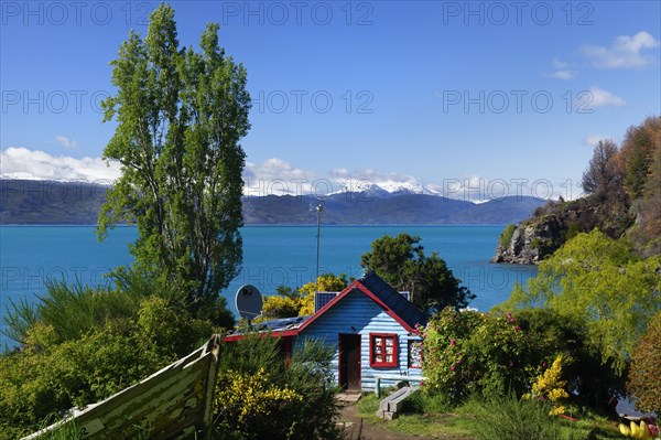 Colored house on General Carrera lake