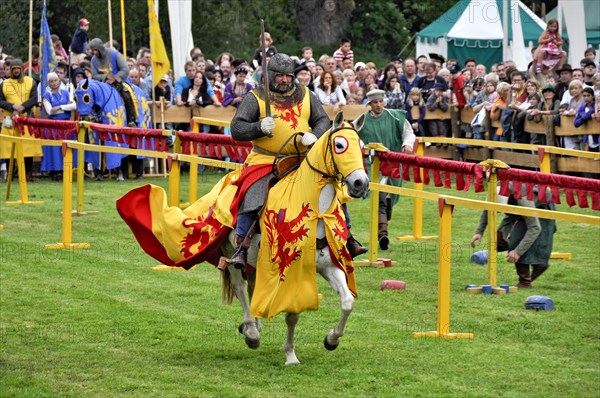Knights on horseback