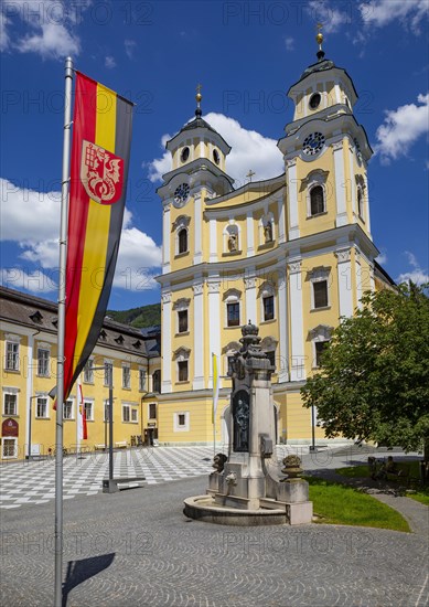 Basilica of St. Michael and fountain Princess Ignazia von Wrede