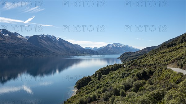 View of lake with mountains