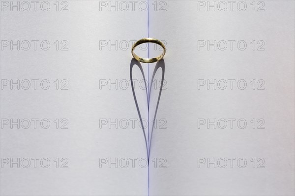 Ring in the fold of a book