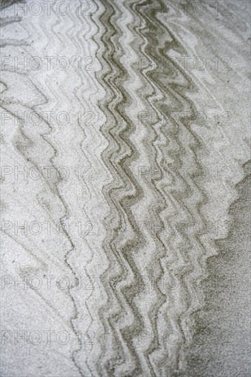 Wave pattern in the sand