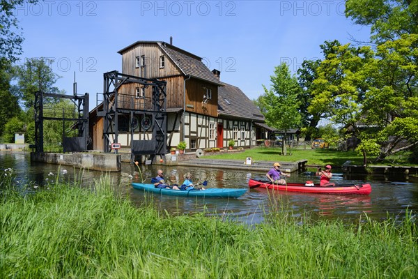 Radduscher Buschmuehle at the Suedumfluter or Leineweberfliess