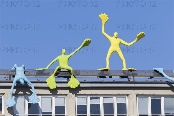 Flossi sculptures on the roof of a house