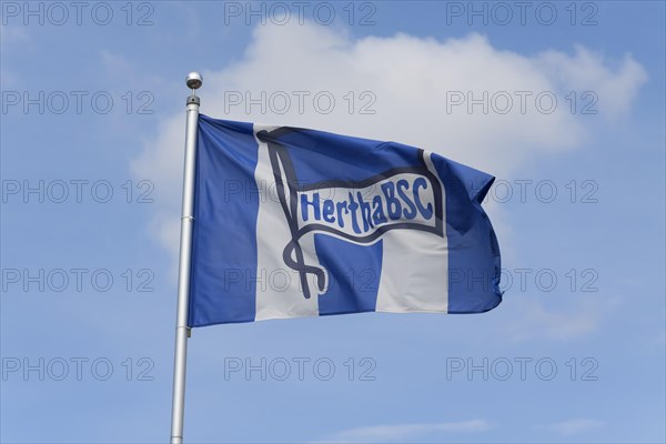 Flag of the Berlin football club Hertha BSC