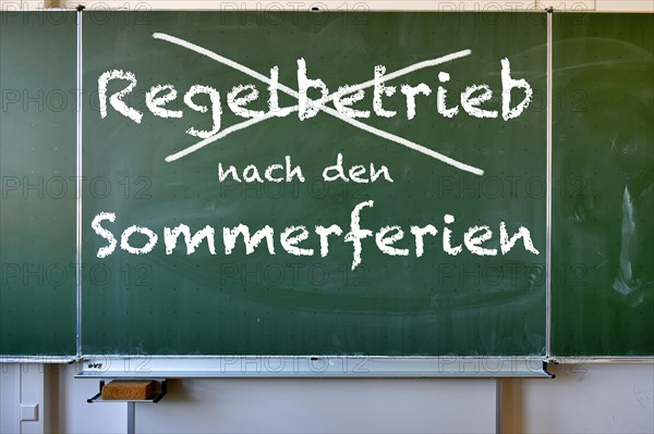 No restart of school in regular operation after the summer holidays