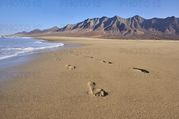 Footprints in the sand