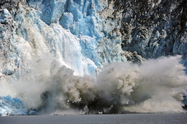 Calving tidal glacier