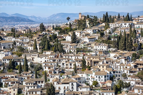 View from the Alhambra to Albayzin