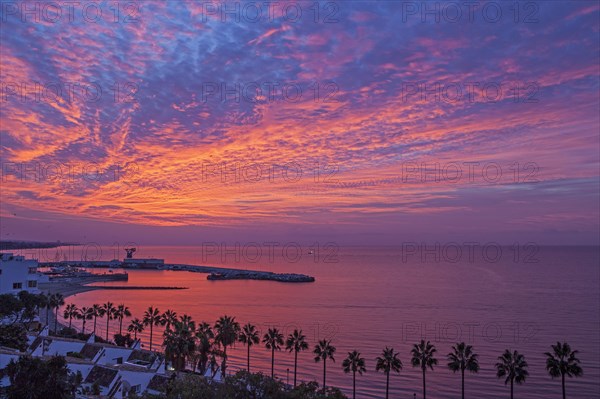 Dawn on the beach of Marbella