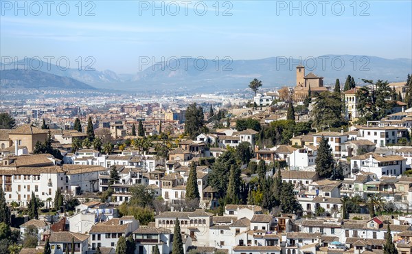 View from the Alhambra to Albayzin