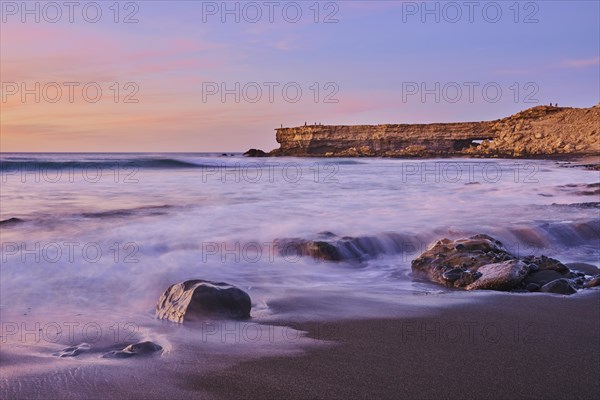 Viewpoint Mirador La Pared on the beach Playa de la Pared at sunset