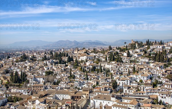 View from the Alhambra to Albayzin