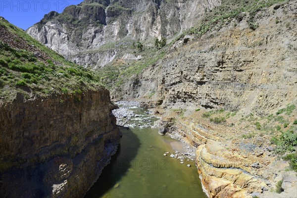 In the canyon of the Rio Colca