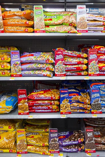Full shelves at Walmart