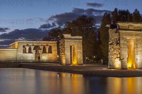 Temple of Debod at dusk