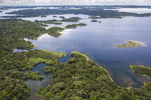 Gatun lake aerial view