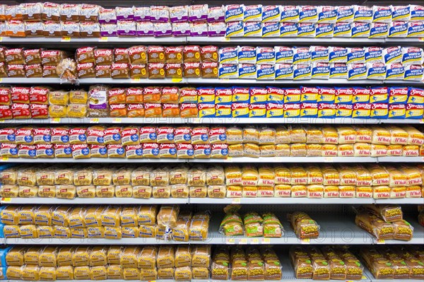 Full shelves at Walmart