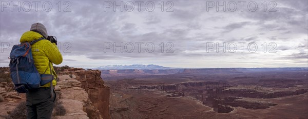 View from Grand View Point Overlook on erosion landscape