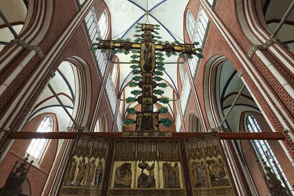 Interior with cross altar