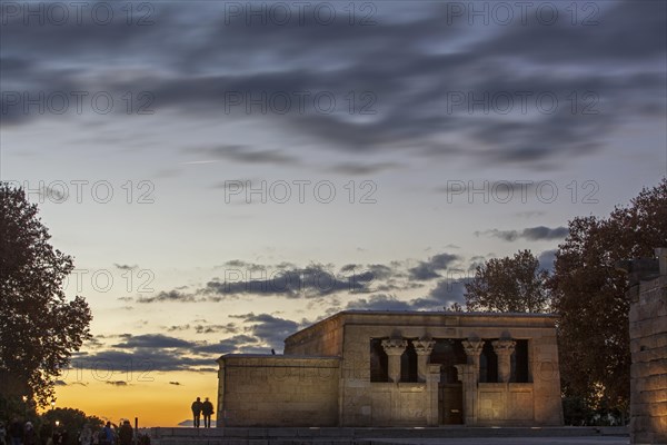 Temple of Debod at dusk