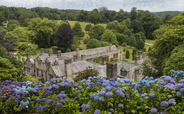 Victorian Lanhydrock House with gardens