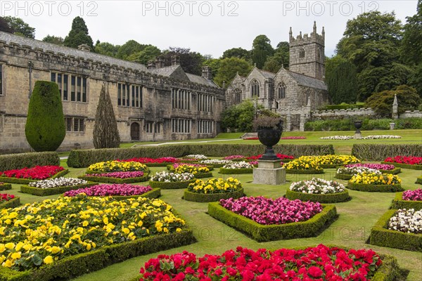 Victorian Lanhydrock House with gardens