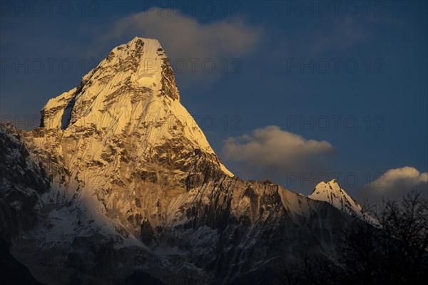 Ama Dablam 6812 m in the evening light