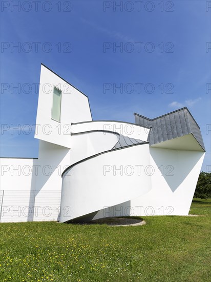 White modern building of towers