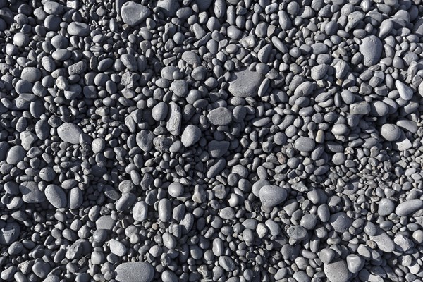 Rounded black stones