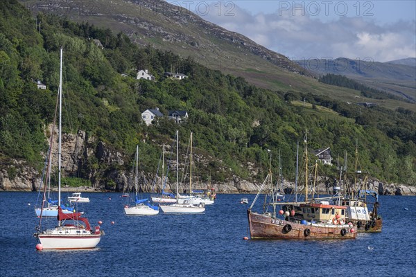 Marina on the banks of Loch Broom
