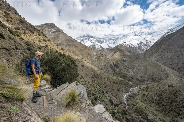 Hiker on a hiking trail