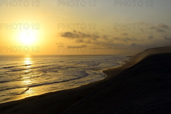 Sunset over the Pacific Ocean
