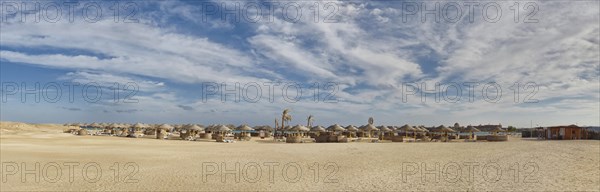 Sandy beach beach and coral reef Abu-Dabbab