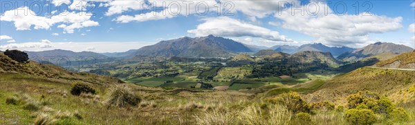 View of the surrounding mountains with The Remarkables mountain range and Lake Wakatipu