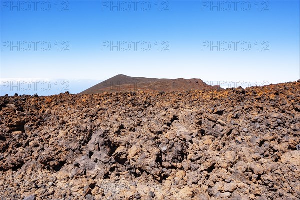 Volcanic landscape at the foot of the Pico Viejo