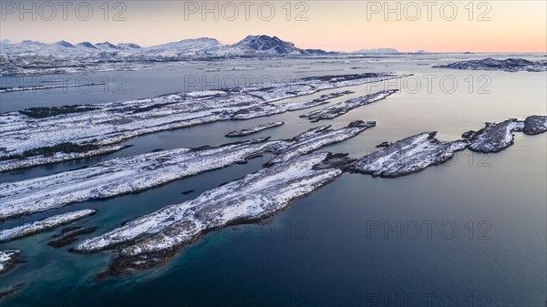 Snowy mountain range Seven Sisters