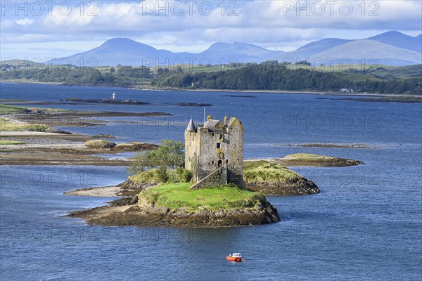 Castle Stalker in Loch Laich